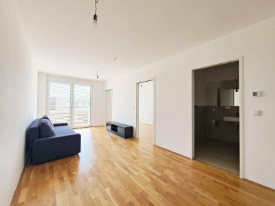 ++Provisionsfrei++ TOP für Singles oder Pärchen! Wohnen next level! Sanierte 2-Zimmer Neubauwohnung mit 6 m² Balkon und Ausblick ins Grüne!