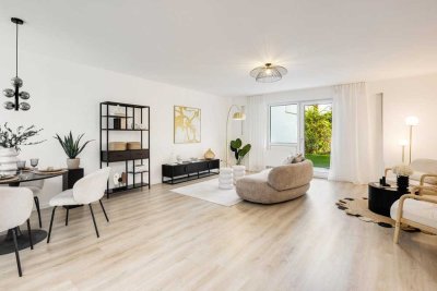 Sonnige 2-Zimmer Gartenwohnung, frisch renoviert, Fernwärme, TG-Stellplatz