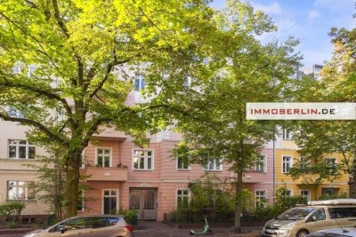 IMMOBERLIN.DE - Freundliche Altbauwohnung mit ruhigem Balkon beim Florakiez