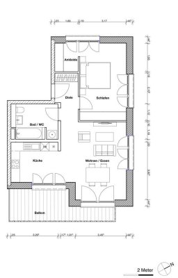 Neuwertige 2-Zimmer-Terrassenwohnung mit Balkon und EBK in Starnberg