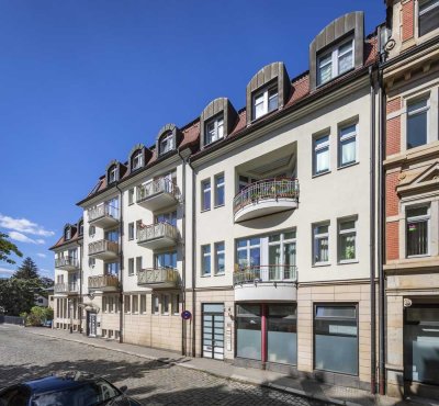 Moderne helle 3-Raum Wohnung mit Balkon nahe des „Blauen Wunders“