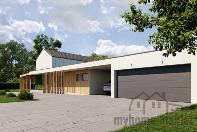 Wann genießen Sie Ihr neues Panorama Haus mit großen Fenstern in Emskirchen
