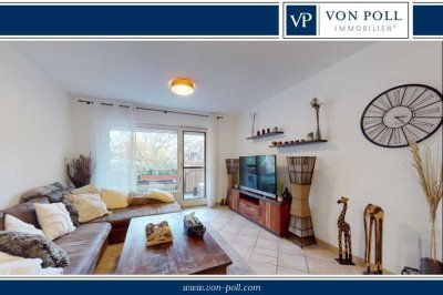 VON POLL - BAD HOMBURG: Bezugsfertige Zwei-Zimmer-Wohnung mit Loggia und Stellplatz