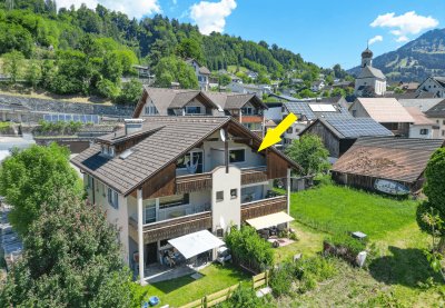 2-Zimmer-Dachgeschoßwohnung mit wunderbarer Fernsicht