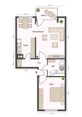 2,5-Raum-Wohnung mit gehobener Innenausstattung in Frankenthal