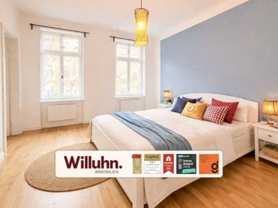 Sanierte 3-Zimmer Wohnung I Denkmalschutz I Balkon I Aufzug I Badewanne & Dusche