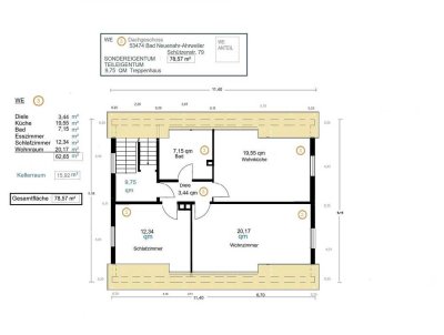 Dachgeschosswohnung  und  Gartenanteil 53474 Bad Neuenahr-Ahrweiler