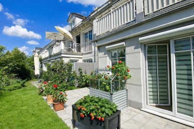 Sonnige Süd-Gartenwohnung in Stadtvilla · Privatgarten & Terrasse · hohe Privatsphäre · TG