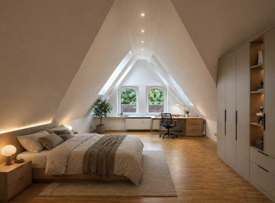 Endetage: Loftähnliche Wohnung mit sonniger Dachterrasse über den Dächern von Ottensen!