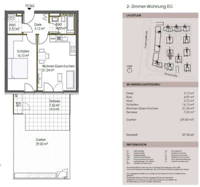 Geschmackvolle, neuwertige 2-Raum-EG-Wohnung mit gehobener Innenausstattung mit Balkon in Gersthofen
