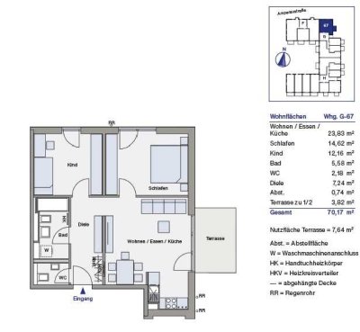 Neuwertige 3-Raum-Terrassenwohnung in Moosburg
