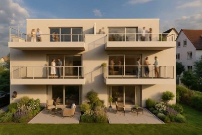 *NEUBAU* 3-4 Zimmer Wohnung inkl. Balkon + Aufzug + Stellplatz + Keller