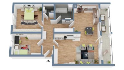 Charmante 3-Zimmer-Wohnung in guter Lage – Perfekt für Paare oder kleine Familien!