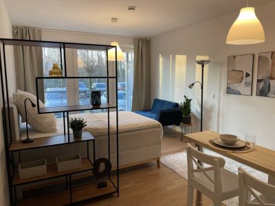 Top moderne 1.5 Zimmer Wohnung, möbliert und voll ausgestattet, direkt einziehen, Pauschalmiete