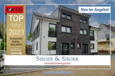 Zur Miete: TOP moderne Neubau-Doppelhaushälfte in ruhiger Lage von Lohmar!