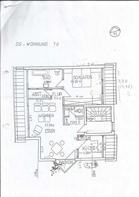 Gemütliche, helle 2-Zimmer-Dachgeschosswohnung in Babenhausen