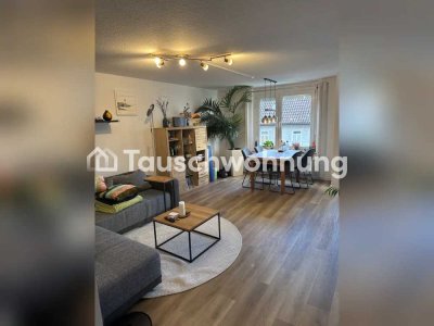 Tauschwohnung: 3-Zi Wohnung in Neckarvorstadt mit Garten und Garage