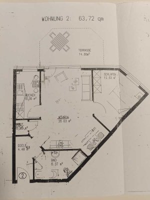 Geschmackvolle, gepflegte 2,5-Raum-EG-Wohnung mit Garten in Neukirchen-Vluyn