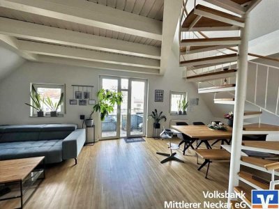 Moderne 4-Zimmer-Maisonette-Wohnung mit zwei TG-Plätzen in Esslingen-Deizisau!