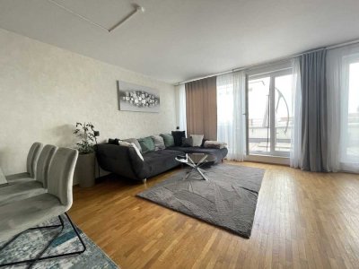 2-Zimmer-Penthouse-Wohnung mit 2 Dachterrassen und TG-Stellplatz