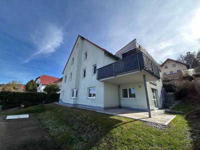 Dreizimmerwohnung mit Blick über die Stadt
