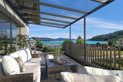 Reifnitz: Eigentums Wohnungen 200 Meter vom See weg, 100% Wörther See Blick, nur 6 Wohneinheiten mit Lift !