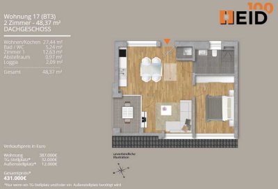 SONNIGE Neubau 2-Zi.-Whg. +++ Keine Zwischenfinanzierung bis ETW-Fertigstellung