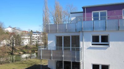 Toplage an der Jagst, Crailsheim Zentrum mit TG Stellplatz