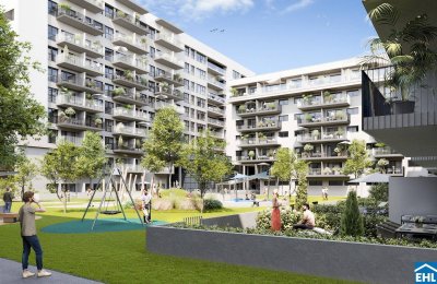 Grüne Oase in der Stadt – Wohnen mit Park &amp; Spielplatz im Innenhof