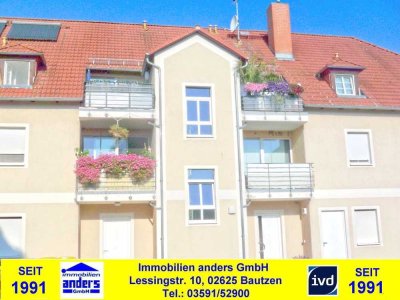 Moderne 3-Raum-Wohnung mit Balkon und Stellplatz nahe Bautzen