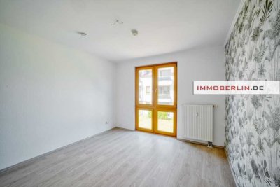 IMMOBERLIN.DE - Helle Wohnung mit Südloggia & Pkw-Stellplatz nahe Campus & Klinikum Buch