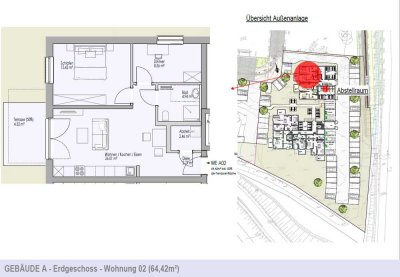 3 - Zimmer Terrassenwohnung mit Gartenanteil!