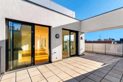 ++POOL++ Maisonette-Penthouse in Ruhelage, privater Dachterrasse, Pool &amp; Weitblick