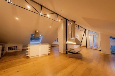 Designer Loft-Wohnung mit offenem Kamin in Top Innenstadtlage