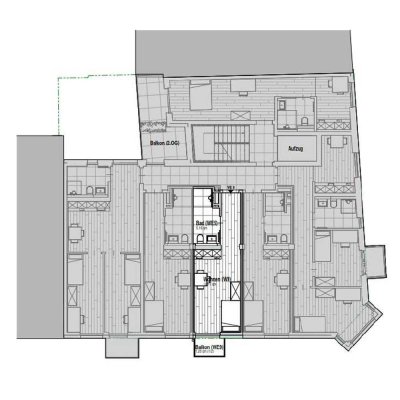 WE9 All-inclusive-Miete: exklusiver vollmöblierter Neubau, 1-Zi-Wohnung mit Balkon und Einbauküche