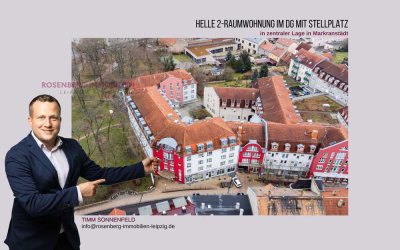 Helle 2-Raumdachgeschosswohnung mit Stellplatz in zentraler Lage in Markranstädt