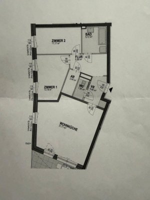 Attraktive 3-Zimmer-Genossenschaftswohnung mit großer Wohnküche &amp; Balkon in Orth an der Donau