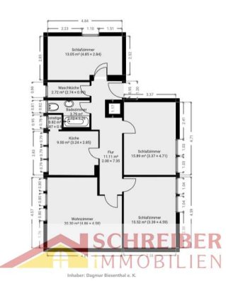 4 ZKB Dachgeschosswohnung zu vermieten
