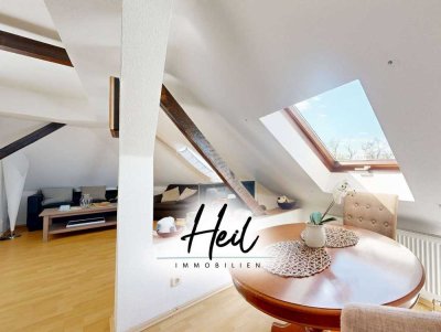 Großzügige Dachgeschosswohnung I 6 Zimmer I 8 min. Fußweg zum Markkleeberger See