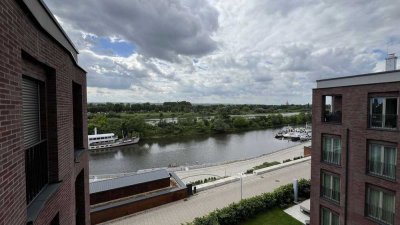 ++ Luxus trifft Wohnkomfort - Vollmöbliertes Wohnen auf höchstem Niveau mit Loggia und Elbblick ++