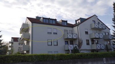 Vollmöblierte 2-Zimmer-Wohnung mit Balkon im 2. OG in Ingolstadt Nord