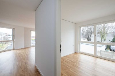 Wohnträume werden wahr: Neubauwohnung mit Terrasse, EBK, Gäste-WC