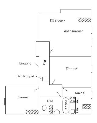Stilvolle ruhige 3-Zi-Dachgeschosswohnung – eigene Etage, Dachbalken & Gartenmitnutzung