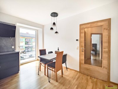 Vermietung, Haupt- &amp; Zweitwohnsitz möglich. - Voll möblierte 2-Zimmer-WE mit Balkon und Stellplatz in Stadl an der Mur.