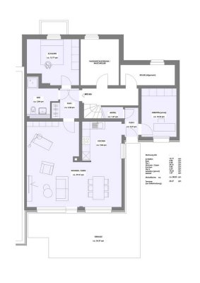 3-Zimmerwohnung lichtdurchflutet mit schönem Garten