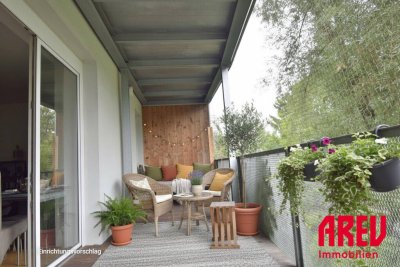 BLICK INS GRÜNE - 2-ZIMMER WOHNUNG MIT TOLLER LOGGIA IN LEONDING
