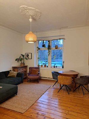 Altbauwohnung mit Blick ins Grüne