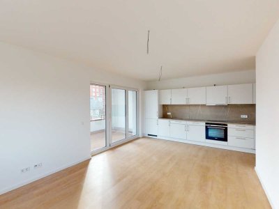 4-Zimmer-Wohnung mit moderner Einbauküche und Balkon