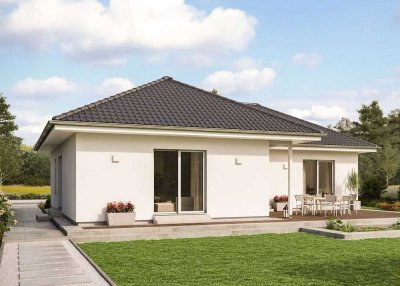 Schöner Bungalow mit kleiner überdachter Terrasse - inkl. Baugrundstück !!