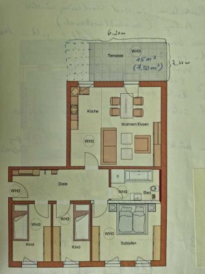 Schöne, moderne 4-Zimmerwohnung, 89qm, Terrasse und kleiner Garten